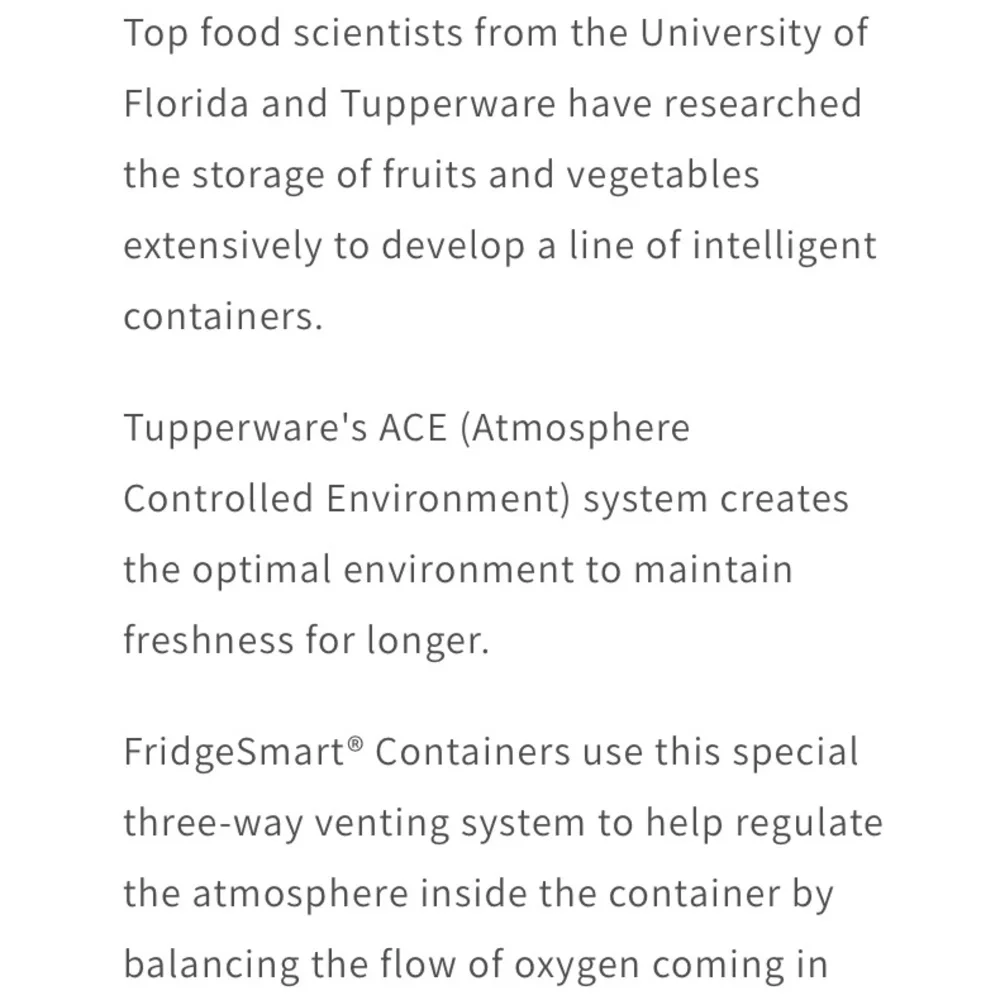 Tupperware FridgeSmart Small Deep Container 1.8L